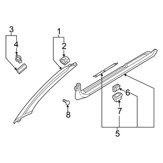 Mitsubishi OE - Pillars, Rocker & Floor - Interior Trim (GS / GT / RS Hatchback)