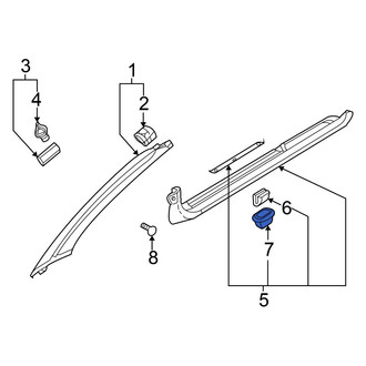 Mitsubishi OE - Liftgate Trim Scuff Plate Grommet