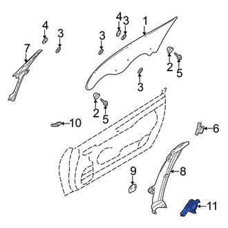 Mitsubishi OE - Front Left Window Motor