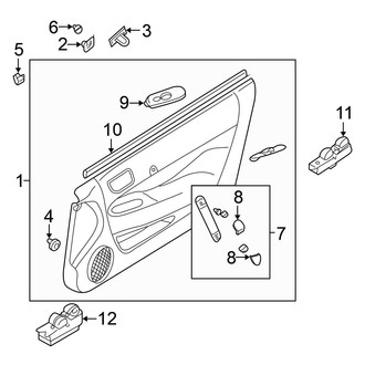 Mitsubishi OE - Door - Interior Trim (GS / GT / RS Hatchback)