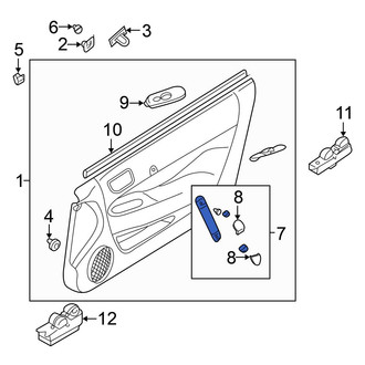 Mitsubishi OE - Left Door Interior Trim Panel Bracket