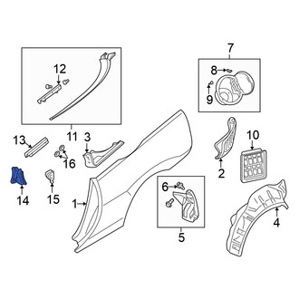 Mitsubishi OE - Rear Left Quarter Panel Seal