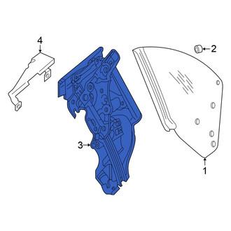 Mitsubishi OE - Front Left Window Regulator