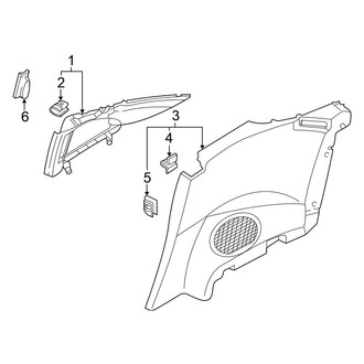 Mitsubishi OE - Quarter Panel - Interior Trim (GS / GT / RS Hatchback)