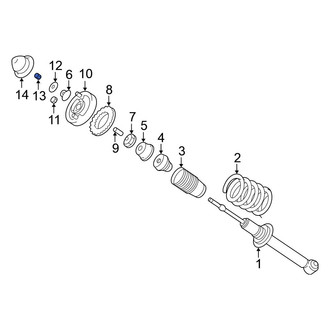 Mitsubishi OE - Suspension Strut Nut