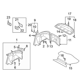 Mitsubishi OE - Rear Body & Floor - Interior Trim (GS / GT / RS Hatchback)