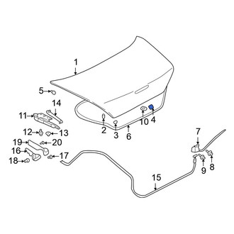Mitsubishi OE - Deck Lid Insulator