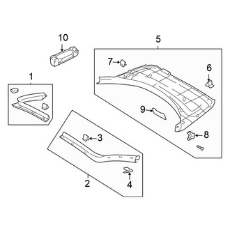 Mitsubishi OE - Lift Gate - Interior Trim (GS / GT / RS Hatchback)