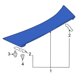 Mitsubishi OE - Rear Spoiler