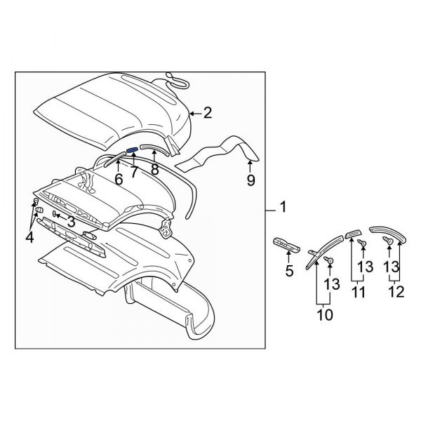 Convertible Top Retainer