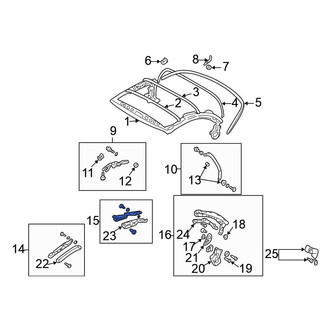 Mitsubishi OE - Center Left Roof Side Rail
