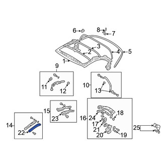 Mitsubishi OE - Front Left Roof Molding