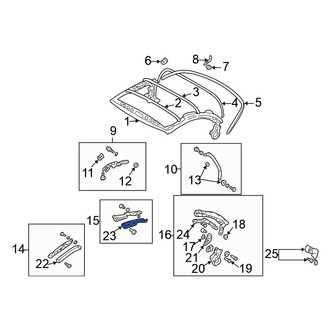 Mitsubishi OE - Center Left Roof Molding