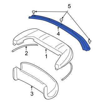 Mitsubishi OE - Convertible Top Stowage Compartment Trim Panel