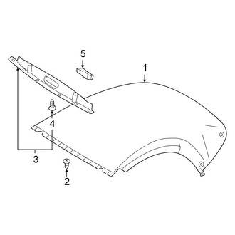 Mitsubishi OE - Convertible/Soft Top - Interior Trim (Spyder GS / Spyder GT)