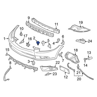 Mitsubishi OE - Rear Bumper Cover Retainer