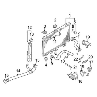Mitsubishi OE - Cooling - Radiator & Components (Convertible / Hatchback 2.4L)