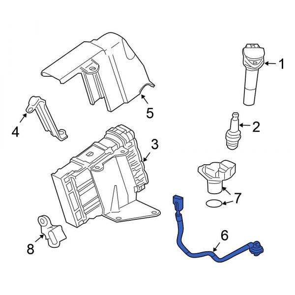 Mitsubishi OE MN137468 Ignition Knock (Detonation) Sensor