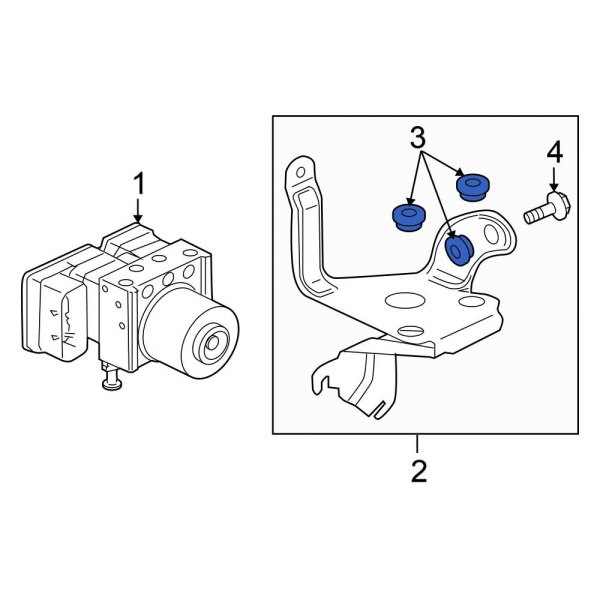 ABS Control Module Insulator