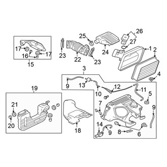 Mitsubishi OE - Engine / Transaxle - Air Intake (Convertible / Hatchback 3.8L)