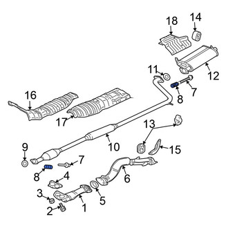 Mitsubishi OE - Exhaust Bolt Spring