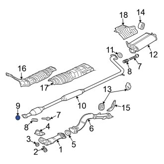 Mitsubishi Eclipse Cross OEM Exhaust Parts | Systems, Tips, Pipes ...
