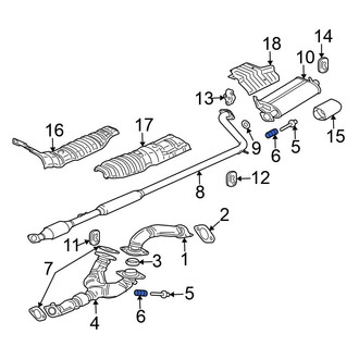 Mitsubishi OE - Exhaust Bolt Spring