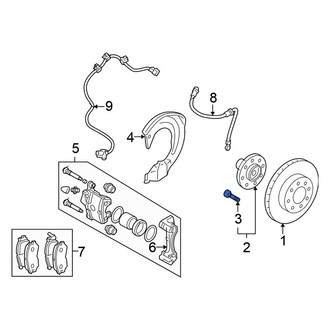 Mitsubishi OE - Front Wheel Lug Stud
