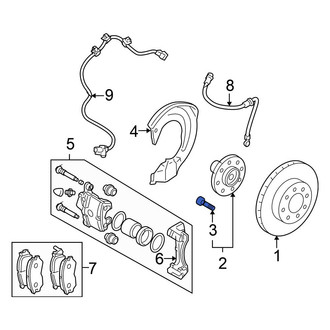 Mitsubishi OE - Front Wheel Lug Stud