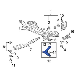 Mitsubishi OE - Rear Left Upper Suspension Control Arm