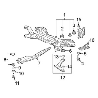 Mitsubishi OE - Front Suspension - Suspension Components (GT Hatchback)