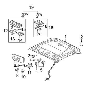 Mitsubishi OE - Roof - Interior Trim (W/O Sunroof), (Hatchback)