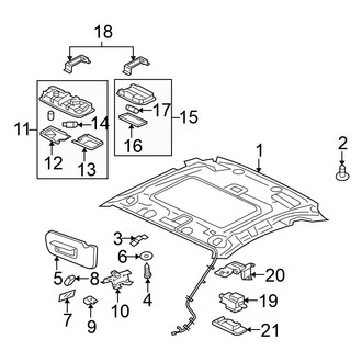 Mitsubishi OE - Roof - Interior Trim (With Sunroof), (Hatchback)