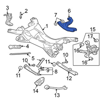 Mitsubishi OE - Rear Left Upper Suspension Control Arm
