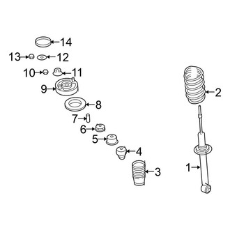 Mitsubishi OE - Rear Suspension - Struts & Components (Convertible / Hatchback)