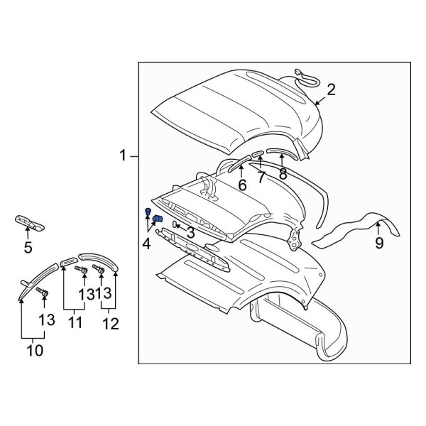 Convertible Top Latch