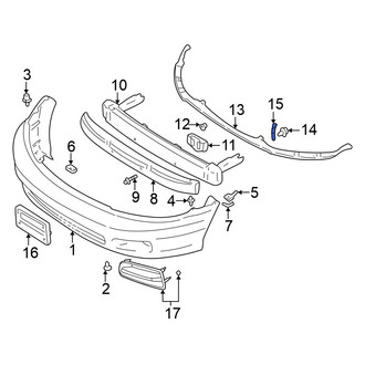 Mitsubishi OE - Bumper Cover Support Rail Bracket
