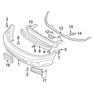 Mitsubishi OE - Front Bumper - Bumper & Components