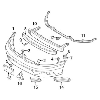 Mitsubishi OE - Front Bumper - Bumper & Components