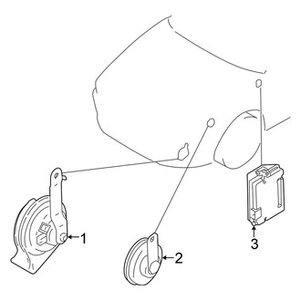 Mitsubishi OE - Electrical - Horn (DE)