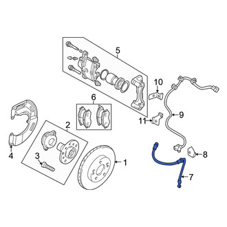 Mitsubishi OE - Front Right Brake Hydraulic Hose