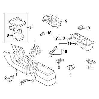 Mitsubishi OE - Center Console (W/O Armrest), (Automatic Tr)