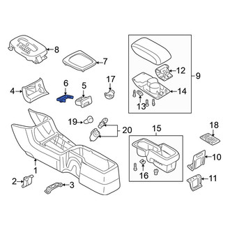 Mitsubishi OE - Ash Tray Cover