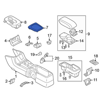 Mitsubishi OE - Automatic Transmission Shift Cover Plate