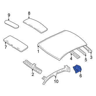 Mitsubishi OE - Left Roof Bow Bracket