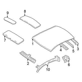 Mitsubishi OE - Roof & Components (W/O Sunroof)