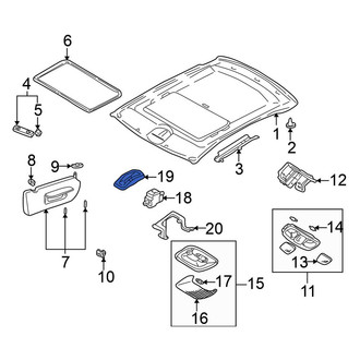 Mitsubishi OE - Sunroof Switch Bracket