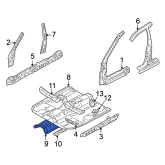 Mitsubishi OE - Rear Left Floor Pan Reinforcement