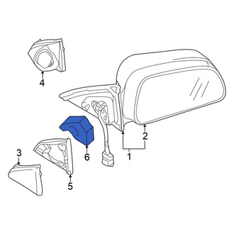 Mitsubishi OE - Door Mirror Cover Gasket