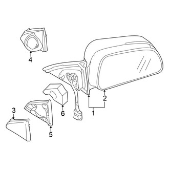 Mitsubishi OE - Front Door - Outside Mirrors